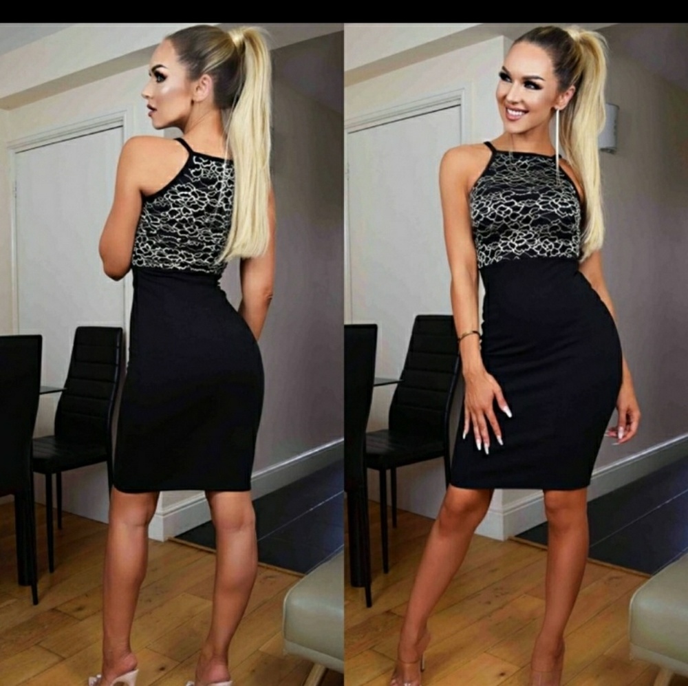 Black and white dress
